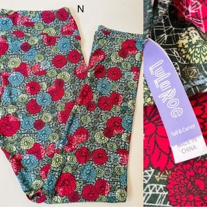 Lularoe Floral & Geometric TC Leggings